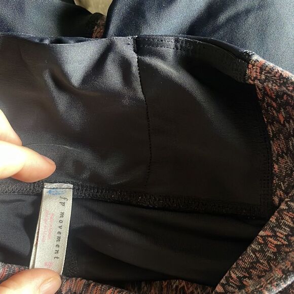 Free People Movement Leggings Black Red S - Picture 5 of 5